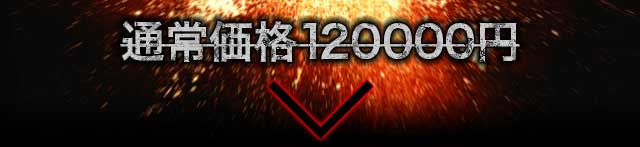 通常価格120,000円のところを…