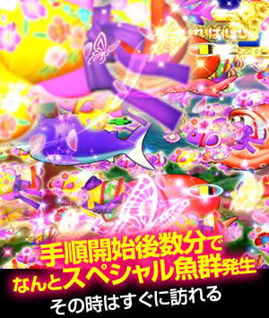 手順開始後数分でなんとスペシャル魚群発生(その時はすぐに訪れる)