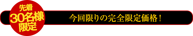 【先着30名様限定】通常250,000円のところを10周年記念特別!