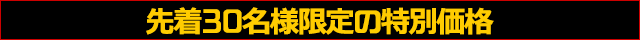 先着30名様限定の特別価格