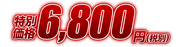 通常価格128,000円のところを…特別価格6,800円(税別)