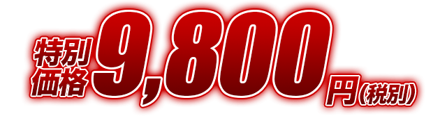 特別価格9,800円(税別)