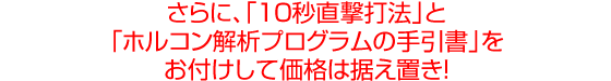 ����ɁA�u10�b�����Ŗ@�v�Ɓu�z���R����̓v���O�����̎�����v�����t�����ĉ��i�͐����u���I