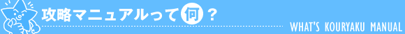 攻略マニュアルって何?