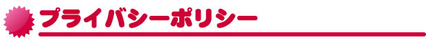 プライバシーポリシー